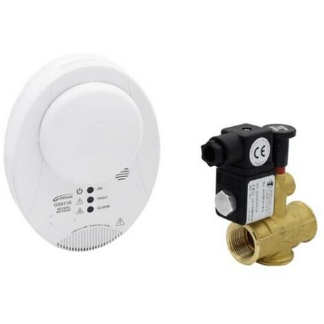 Kit rilevazione fughe gas uso civile con ev riarmo manuale na kit riv.040190 met + ev na 3/4" 042301 (1/2)