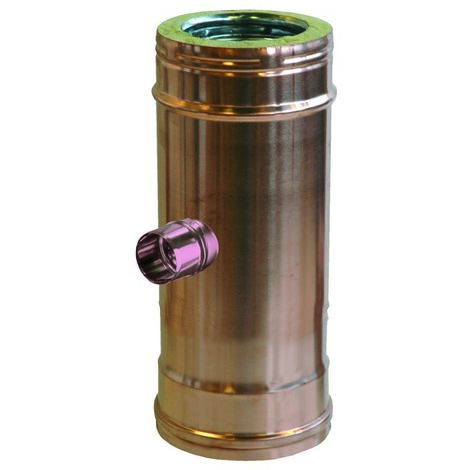 Raccordo T 90° Per Canna Fumaria DN 140 - Acciaio Inox 316, Per Collegamenti Fumisti - Foto 4