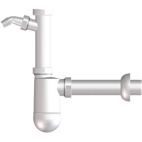 ATTACCO LAVATRICE SOTTOPILETTA 1''1/2 C/DEFLETTORE
