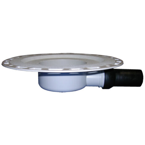 Scarico Doccia Nero 10x10 Cm In Acciaio Inox SUS 304 Con Filtro E Flangia Regolabile