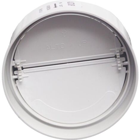 Giunto in abs con valvola a farfalla per antiritorno aria dn125