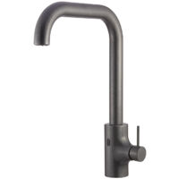 Miscelatore elettronico cucina con by-pass manuale canna girevole alimentatore da rete 230V Serie LK01 Idral I55D0-15000 Ottone - Nero opaco