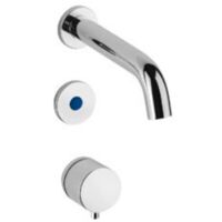 Miscelatore elettronico da incasso per lavabo con bocca di erogazione, alimentatore da rete 230V Serie 700 Idral I70M2-01000 Cromato - Ottone