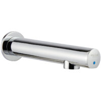 Rubinetto elettronico serie ONE a fotocellula per pareti in cartongesso con alimentazione a batteria Idral 02582 Cromato - Ottone