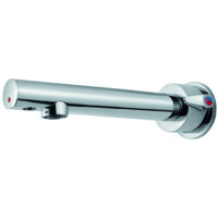 Miscelatore elettronico lavabo per pareti in cartongesso, alimentatore da rete 230V Serie ONE Idral 02584/R Cromato - Ottone
