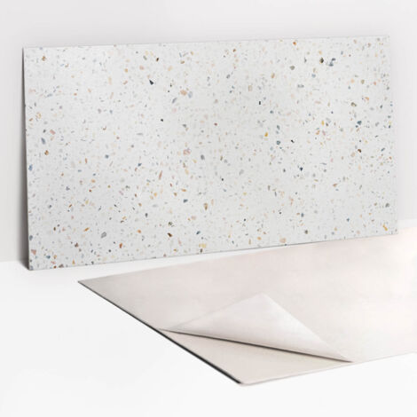 Panneau décoratif mural autocollant en vinyle imperméable – Grès fin 100 x 50 cm – Résistant aux intempéries – Installation facile sans colle