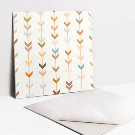Carrelage autocollant - Vinyle - composition Boho 9x30x30
