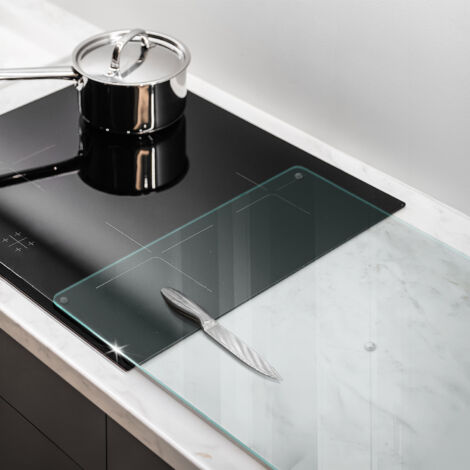 Tulup Planche De Cuisine En Verre 80x52 - Orchidée