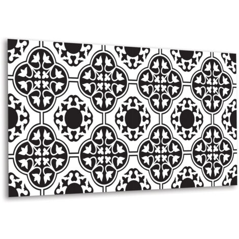 Panneau mural en vinyle autocollant - Lambris PVC - 100 cm x 50 cm - Décoration florale (1/5)
