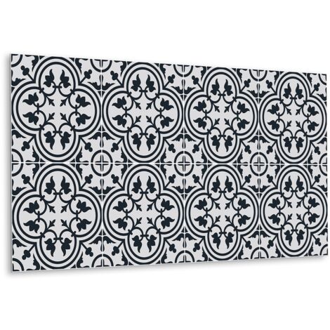 Panneau mural en vinyle autocollant - Lambris PVC - 100 cm x 50 cm - Motif végétal (1/5)