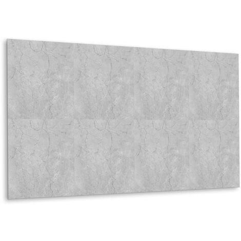 Panneau mural en vinyle autocollant - Lambris PVC - 100 cm x 50 cm - Béton fissuré (1/5)