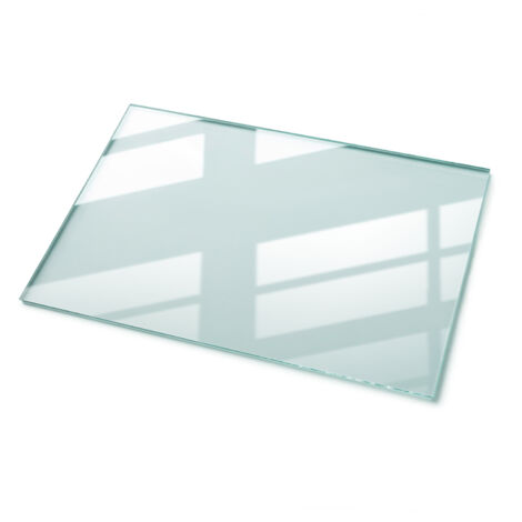 Plateau de table rectangulaire en verre trempé 120 x 80 cm – Épaisseur 4 mm – Résistant à la chaleur et aux chocs – Bords polis