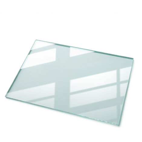 Dessus - Plateau de table - Dessus rectangulaire en verre trempé transparent – 100 x 70 cm – ESG