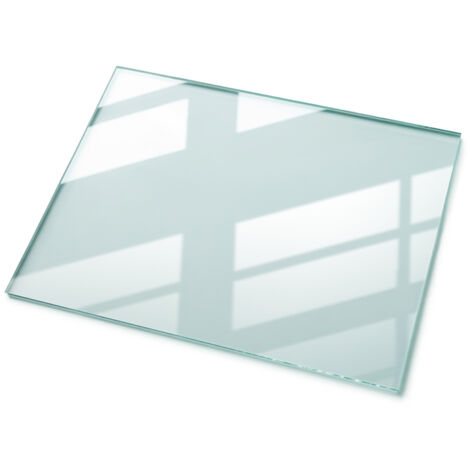 Dessus - Plateau de table - Dessus rectangulaire en verre trempé transparent – 80 x 60 cm – ESG
