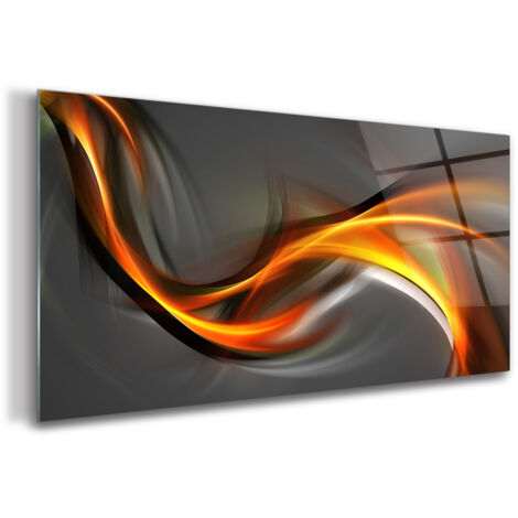 Tableau sur verre – 100 x 50 cm - Tableau mural décoratif - Verre Décorative - Art Moderne (1/5)