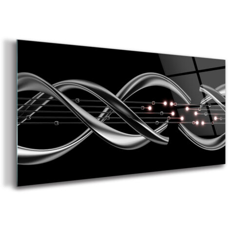 Tableau sur verre – 120 x 60 cm - Tableau mural décoratif - Verre Décorative - Modern Art (1/5)
