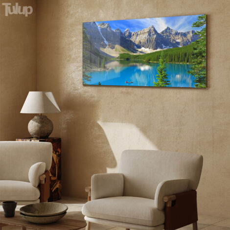 Tulup Image sur verre Tableau Impression 100x50 Forêt Mer Tulup Image sur verre Tableau Impression 100x50 Forêt Mer