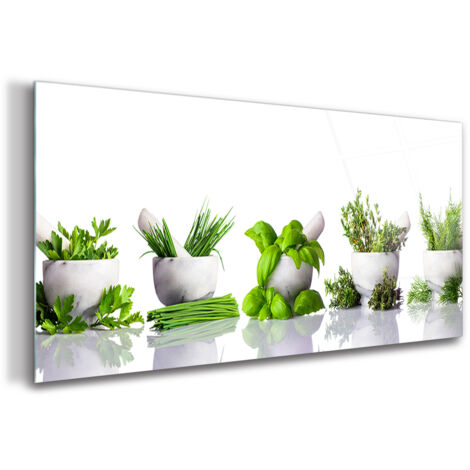 Tableau sur verre – 120 x 60 cm - Tableau mural décoratif - Verre Décorative - Mortiers (1/5)