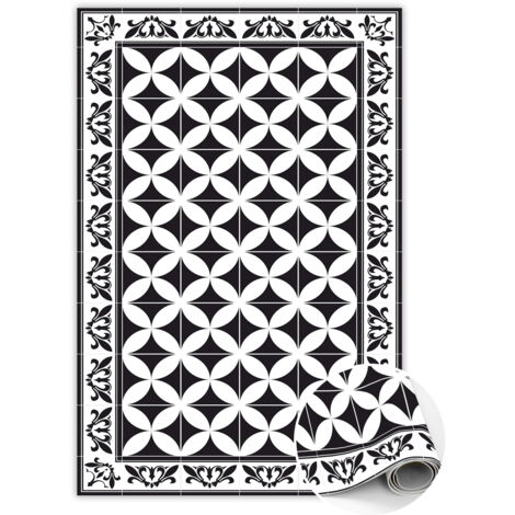 Tapis Vinyle PVC Élégant Protection pour le Sol - Carreaux espagnols - 120x180 cm