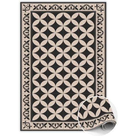 Tapis En Vinyle Rectangulaire, Parfait pour Cuisine et Salon - Carreaux espagnols - 150x225 cm (1/5)