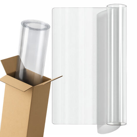Protection Table ou Meuble, Imperméable, Nappe Cristal, Rectangulaire Nappe de Table en PVC, Sous-Main Imperméable - 90x55 cm