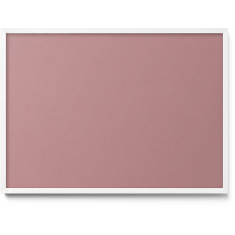 Tableau Magnétique en Métal Tableau pour Magnet - Motif Couleur rose pastel - Minimaliste - Cadre Blanc - 70x50 cm - Plaque Magnétique