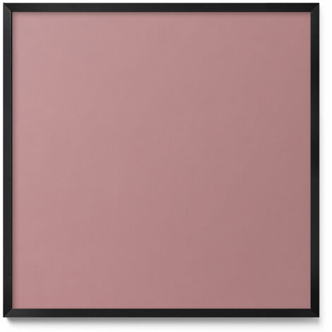Tableau Magnétique en Métal pour Aimants - Motif Couleur rose pastel - Minimaliste - Cadre Noir - 50x50 cm - Tableau Métallique Aimanté