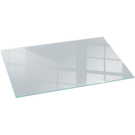 Plaque de protection décorative de protection avec impression sous cheminée pour salon Couleur Gris 120x60 cm (1/5)