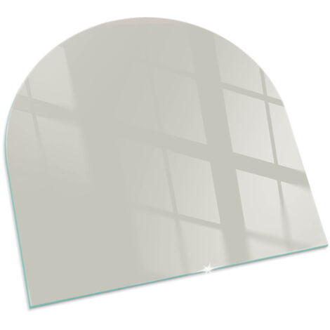 Plaque Carrée décorative de protection avec impression sous cheminée pour salon Couleur Crème clair 100x100 cm (1/5)