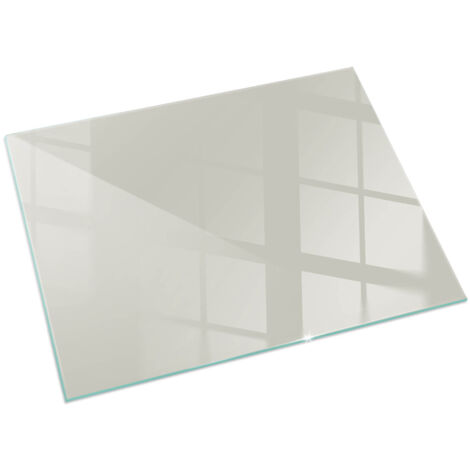 Plaque Rectangulaire décorative de protection avec impression sous cheminée pour salon Couleur Crème clair 60x40 cm (1/5)