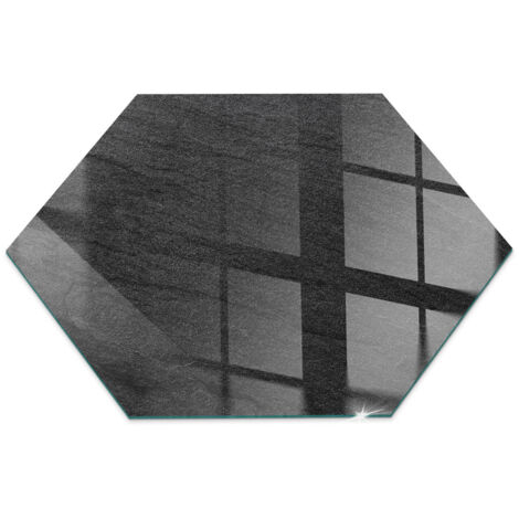 Plaque en verre trempé décorative de protection de sol sous cheminée Texture surface pierre h40 cm (1/5)