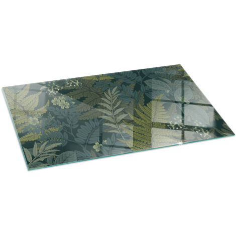 Grande Plaque décorative de sol avec impression sous cheminée protection et design Motifs végétaux avec papillons 140x70 cm (1/5)