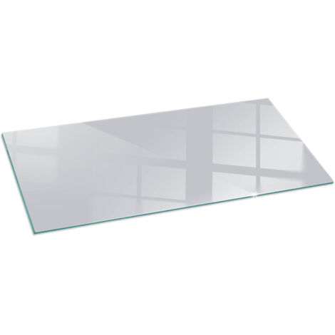 Décorative Plaque en verre trempé pour avec impression pour cheminée de protection pour salon Couleur Gris 125x50 cm