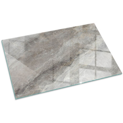 Décorative Plaque Rectangulaire en verre trempé pour cheminée protection contre les braises et étincelles Motif de pierre naturelle 100x70 cm (1/5)