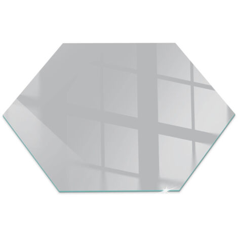 Plaque de protection en verre trempé pour cheminée protection contre les étincelles Couleur Gris clair h40 cm (1/5)