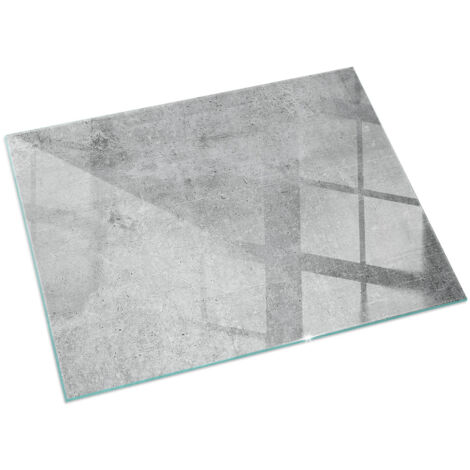 Plaque décorative de protection avec impression sous cheminée pour salon Texture de béton brut 120x80 cm (1/5)