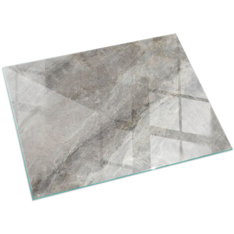 Plaque Rectangulaire décorative de protection avec impression sous cheminée pour salon Motif de pierre naturelle 60x40 cm (1/5)