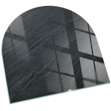 Plaque de protection Carrée en verre trempé de sol décorative imprimée sous cheminée Texture de pierre naturelle 100x100 cm (1/5)