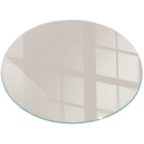 Plaque ronde décorative imprimée pour cheminée protection de sol avec impression décorative Couleur Crème clair Ronde fi 100 cm (1/5)