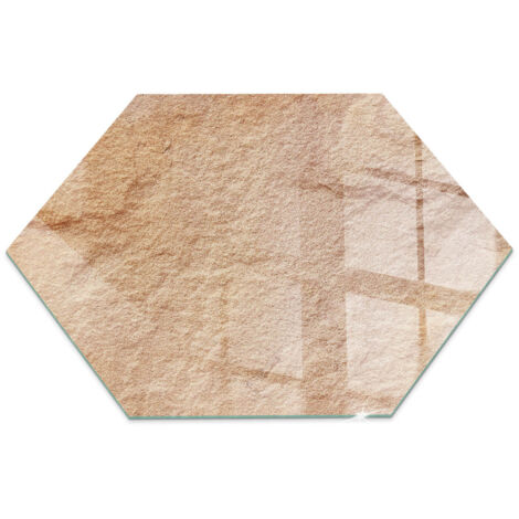 Plaque de protection de sol en verre trempé pour cheminée ou poêle à bois pare-feu contre les étincelles Texture de pierre naturelle h40 cm