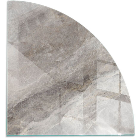 Plaque décorative de sol avec impression sous cheminée protection et design Motif de pierre naturelle 1/4 100x100 cm (1/5)