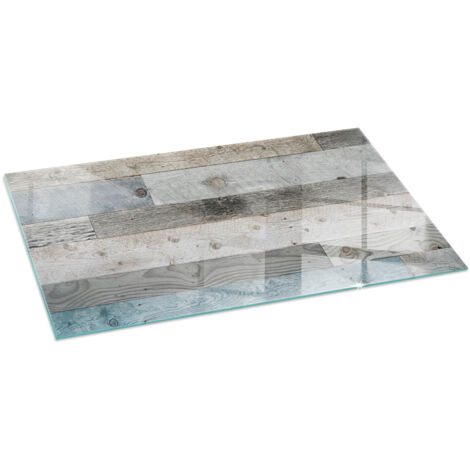 Grande Plaque de cheminée en verre trempé protection du sol contre les étincelles Planches de différentes nuances 140x70 cm