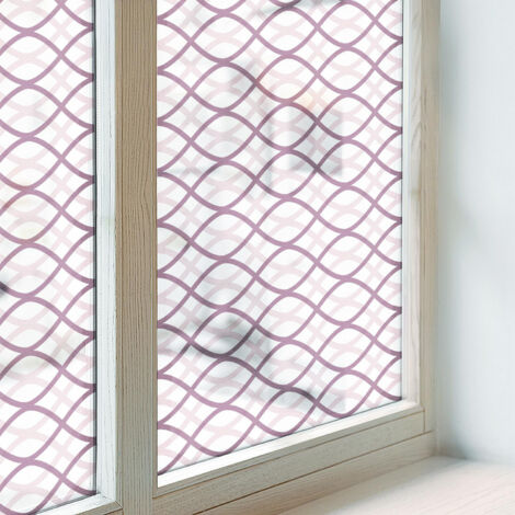 Anti Regard Film pour Fenêtre 100x100 Vitrail Collés sur le Verre Protection pour Chambre Cuisine Salle de Bain Adhésif Décoratif formes ovales (1/5)