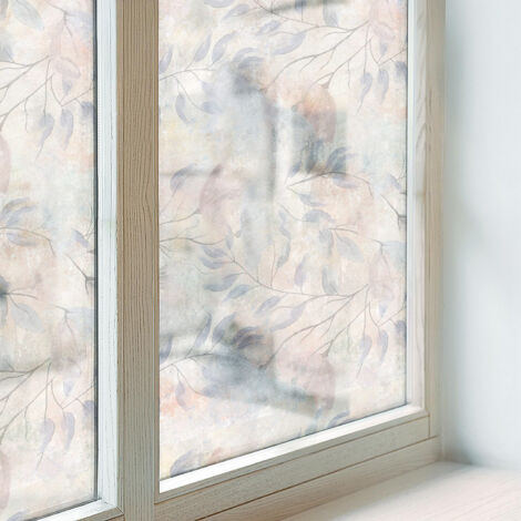 Anti Regard Film pour Fenêtre 200x100 pour Chambre Cuisine Salle de Bain Vitrail Protection Adhésif Collés sur le Verre Décoratif Effet de changement (1/5)