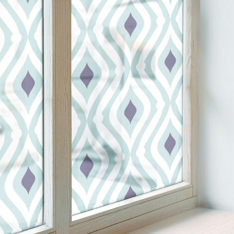 Anti Regard Film pour Vitre 200x100 Vitrail Collés sur le Verre Protection pour Chambre Cuisine Salle de Bain Adhésif Décoratif Élégance moderne (1/5)
