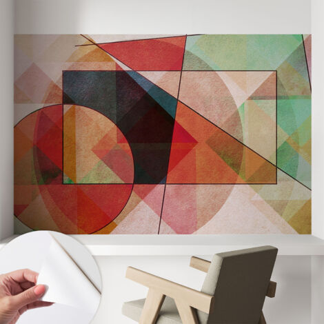 Papier peint autocollant avec imprimé pour cuisine facile à appliquer pour mur a motif Abstraction géométrique 104x70 cm (1/5)