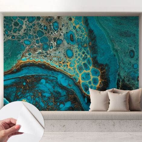 Papier peint autocollant avec imprimé pour décoration intérieure pour rénovation a motif Structure abstraite 208x146 cm (1/5)