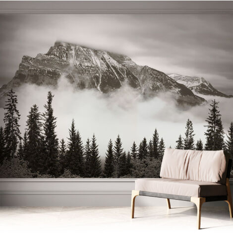 Papier peint autocollant Mural avec colle pour salon et chambre Décoration murale rapide Paysage montagneux 312x219 cm (1/5)