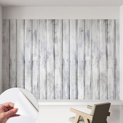 Papier peint autocollant avec imprimé pour cuisine facile à appliquer pour mur a motif Planches de bois 152x104 cm (1/5)