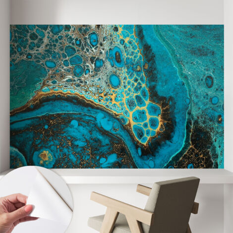 Papier peint autocollant adhésif avec imprimé motifs uniques apparence moderne Structure abstraite 104x70 cm (1/5)